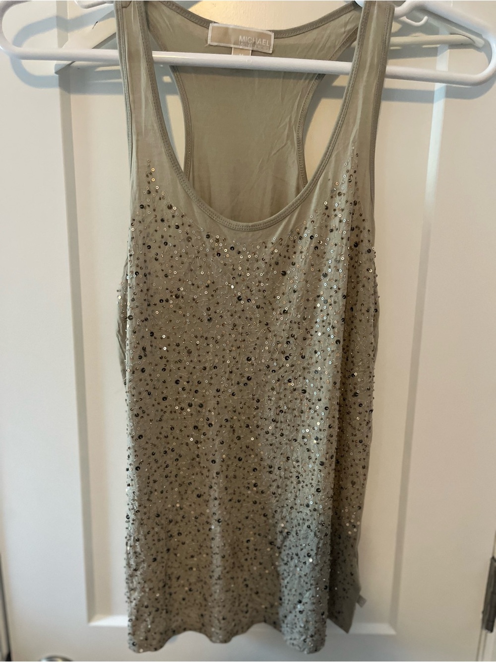 Michael Kors Sequin Racerback Tank